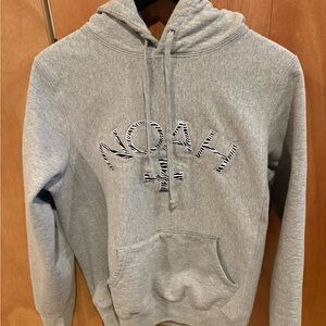 NOAH x Barbour Zebra Core Logo Hoodie - Gray